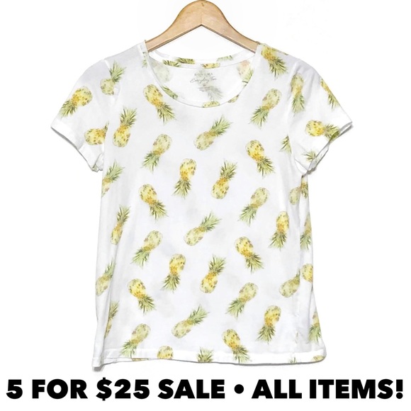 Sonoma Tops - Sonoma Soft Pineapple Printed Tee